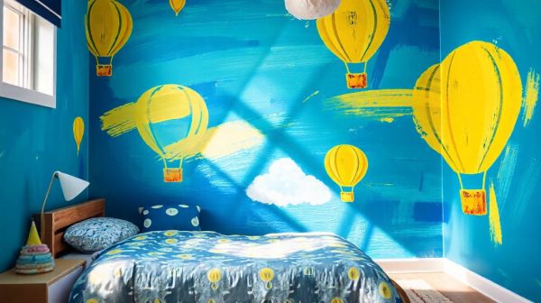Idées créatives de papier peint pour la chambre d'un garçon
