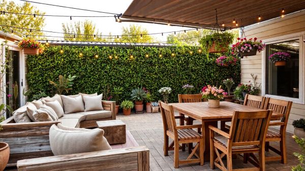Top idées pour décorer une terrasse de mobil home en style confortable